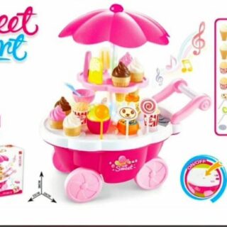 Flipzonia Kids Sweet Shop Toy Cart with 39 Accessories