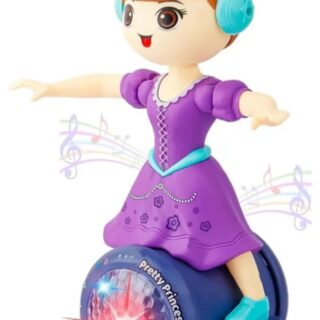 Flipzonia 360° Dancing Girl Toy with Lights & Music (Purple)