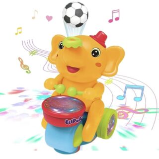 Flipzonia Levitation Ball Elephant Toy – Music, Lights & Animal Sounds