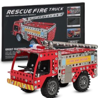 STEM Fire Truck Metal Building Set – Boost Brainpower with Fun!