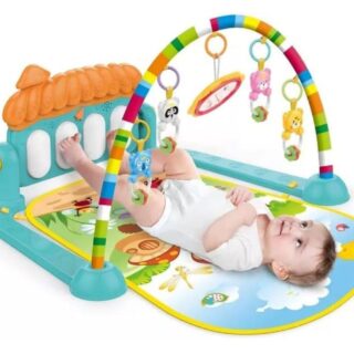 2-in-1 Baby Piano Gym Mat – Multicolor (For 0–18 Months)